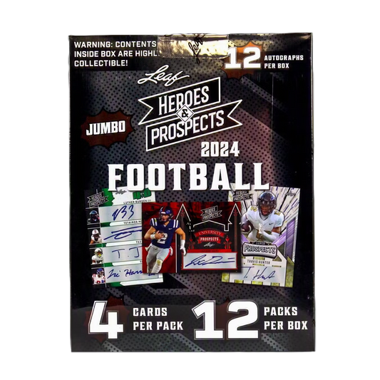 2024 Leaf Heroes & Prospects Football Jumbo Box