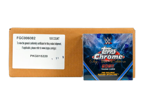 2025 Topps Chrome WWE Sapphire Edition Wrestling Hobby 10-Box Case