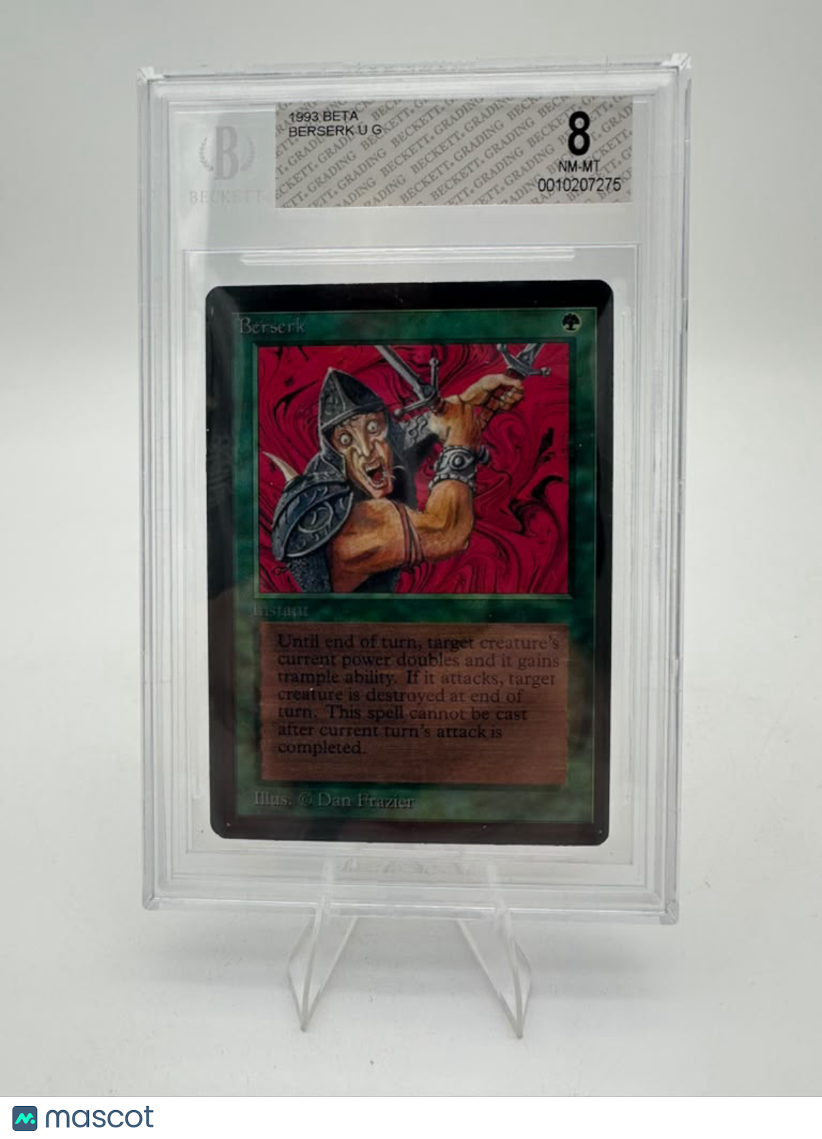 Magic the Gathering 1993 Beta Berserk BGS 8