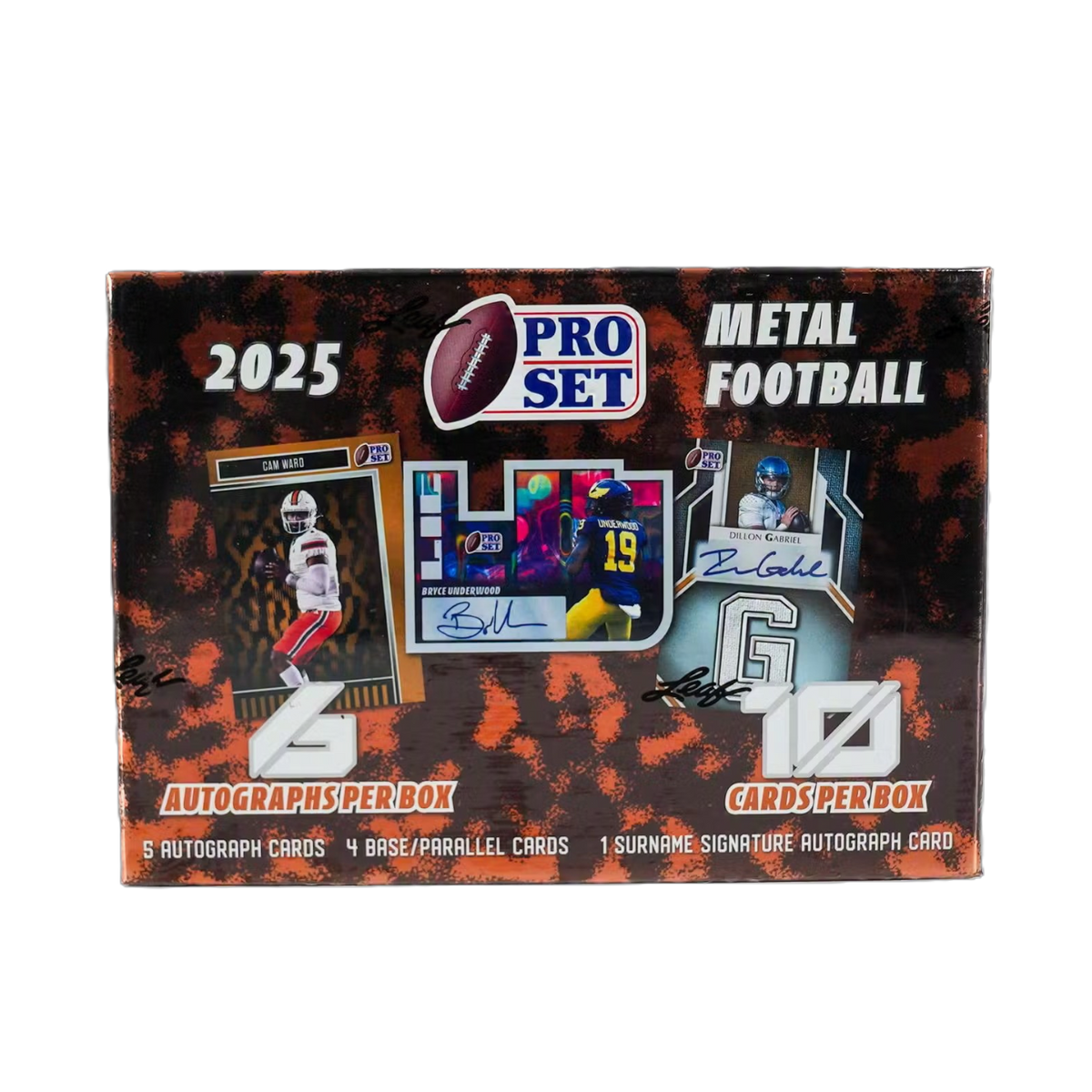 2025 Leaf Pro Set Metal Football Hobby Box