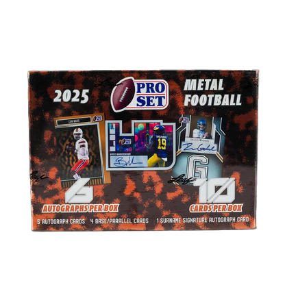 2025 Leaf Pro Set Metal Football Hobby Box