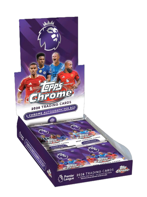 2026 Topps Chrome Premier League EPL Soccer Hobby Box