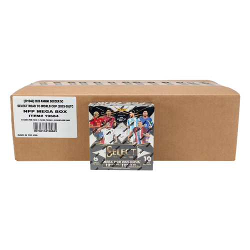 2025/26 Panini Select Road to FIFA World Cup Soccer Mega 20-Box Case