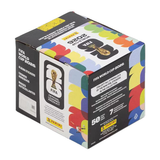 2026 Panini FIFA World Cup Soccer 50-Pack Sticker Box (U.S. Version)