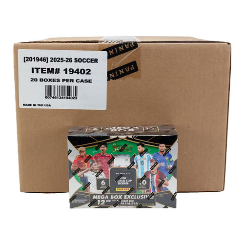 2025/26 Panini Select Road to FIFA World Cup Soccer Hobby Mega 20-Box Case