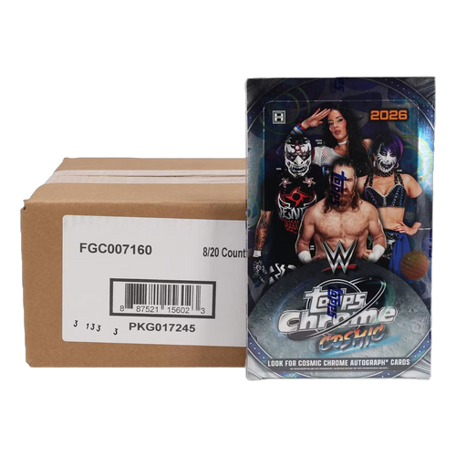 2026 Topps Cosmic Chrome WWE Wrestling Hobby 8-Box Case