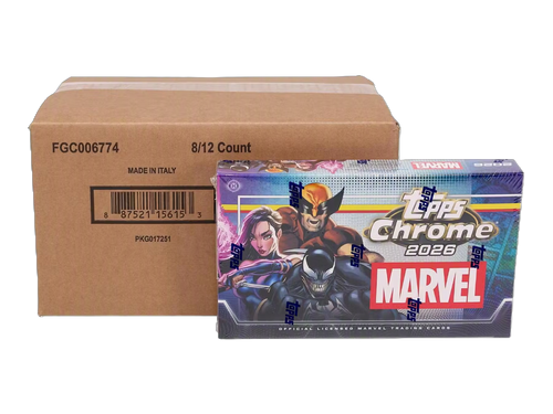 2026 Topps Chrome Marvel Comics Hobby 8-Box Case