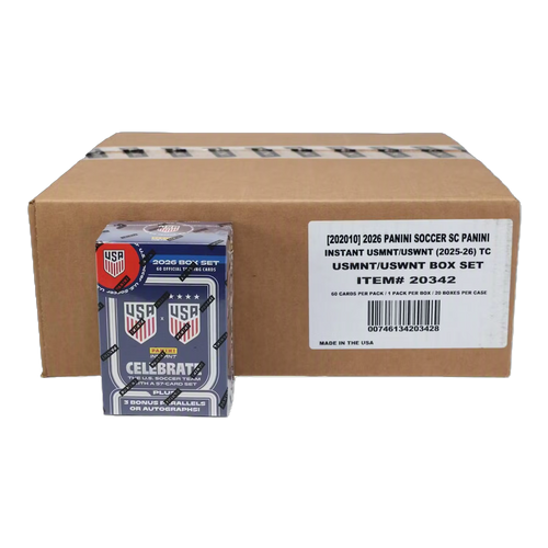 2025/26 Panini USMNT & USWMNT Soccer Set 20-Box Case