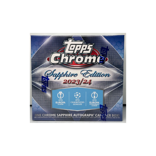 2023-24 Topps Chrome UEFA Soccer Sapphire Edition Hobby Box
