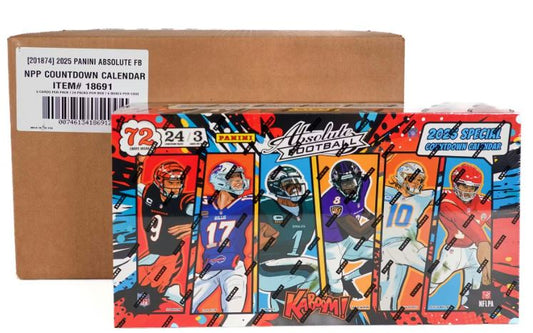 2025 Panini Absolute Football Countdown Calendar 8-Box Case