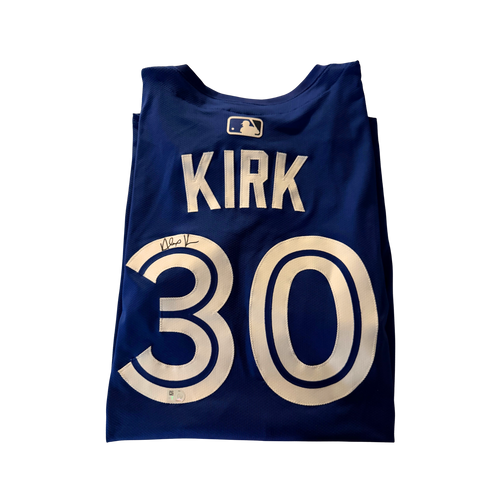 Alejandro Kirk Autographed Toronto Blue Jays Blue Elite Authentic Jersey