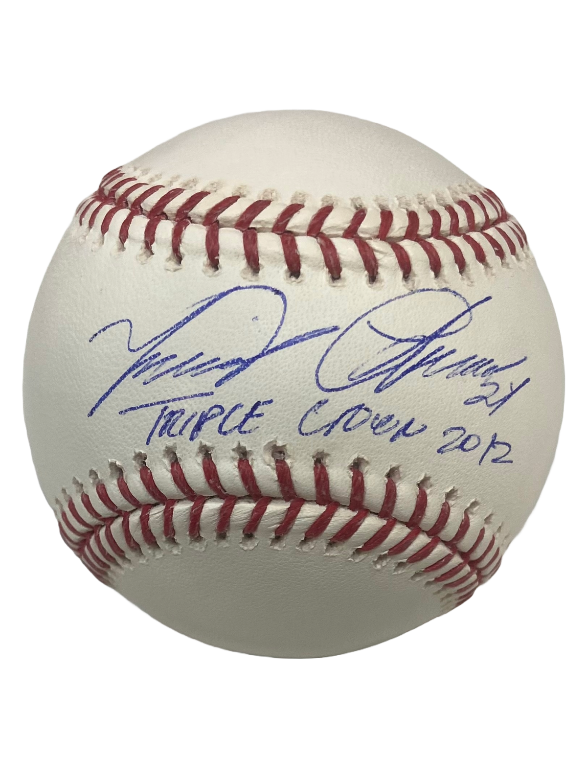 Miguel Cabrera Autographed "Triple Crown 2012" Baseball