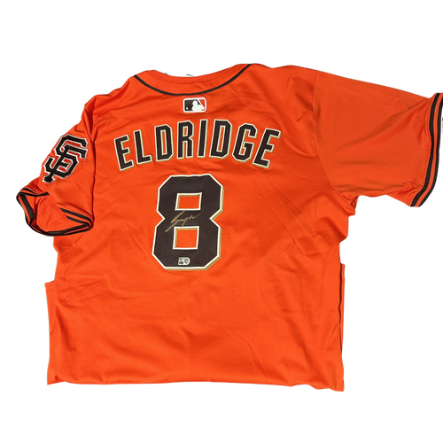 Bryce Eldridge Autographed Orange San Francisco Giants Authentic Jersey