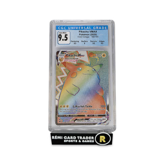 POKÉMON 2020 PIKACHU VMAX (VIVID VOLTAGE) #188 CGC GEM MINT 9.5