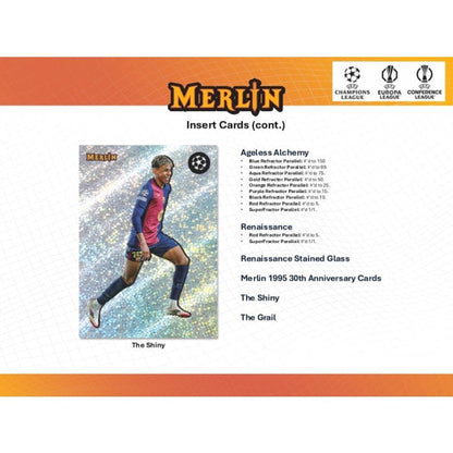 2024/25 Topps Chrome Merlin UEFA Club Competitions Soccer Hobby 12-Box Case