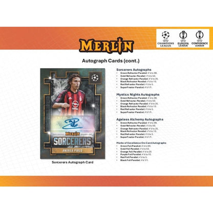 2024/25 Topps Chrome Merlin UEFA Club Competitions Soccer Hobby 12-Box Case
