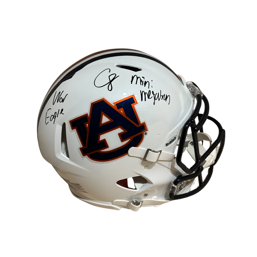 Cam Coleman Autographed "Mini Megatron & War Eagle!" Auburn Authentic Football Helmet
