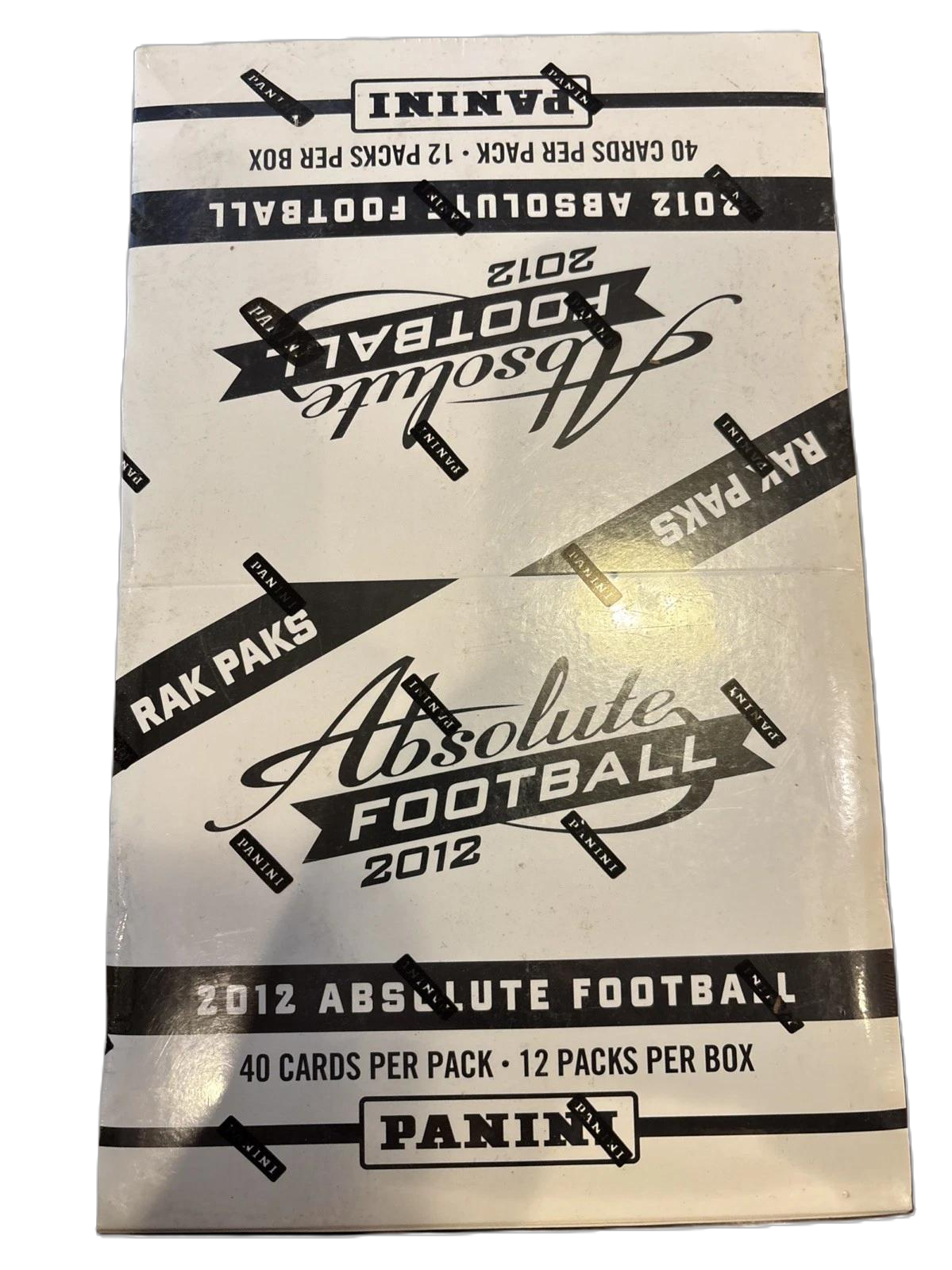 2012 Absolute Football Rack Pak Jumbo Sealed 12-Pack Box