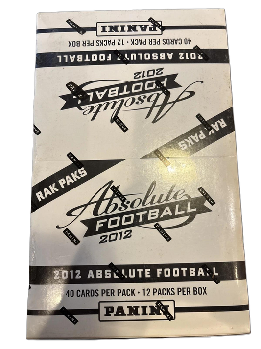 2012 Absolute Football Rack Pak Jumbo Sealed 12-Pack Box