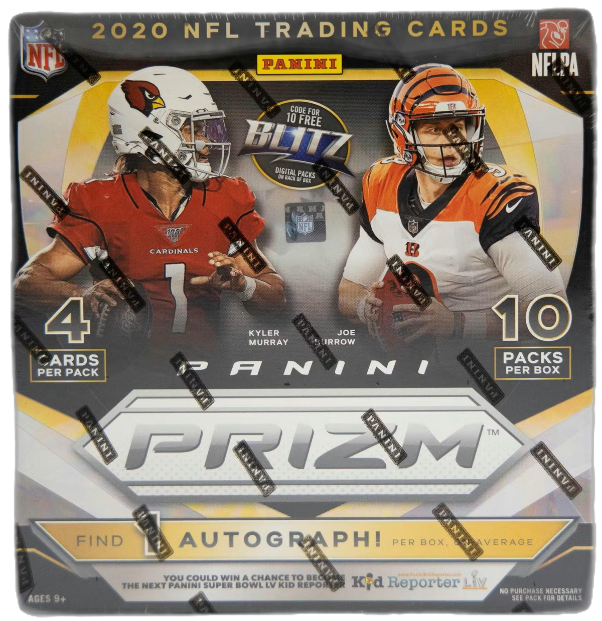 2020 Panini Prizm Football Mega Box (Neon Green Pulsar Prizms)