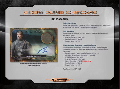 Dune Chrome Hobby 12-Box Case (Topps 2024)