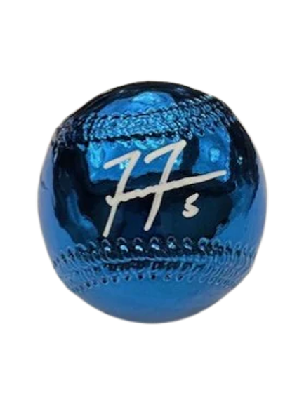 Freddie Freeman Autographed Blue Chrome Baseball