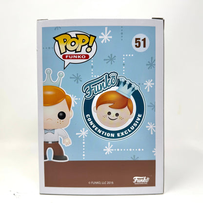 Freddy Funko, Fred Flintstone, Yellow, Signed by Brian Mariotti, 2016 SDCC, LE24, #51, (Condition 8/10)