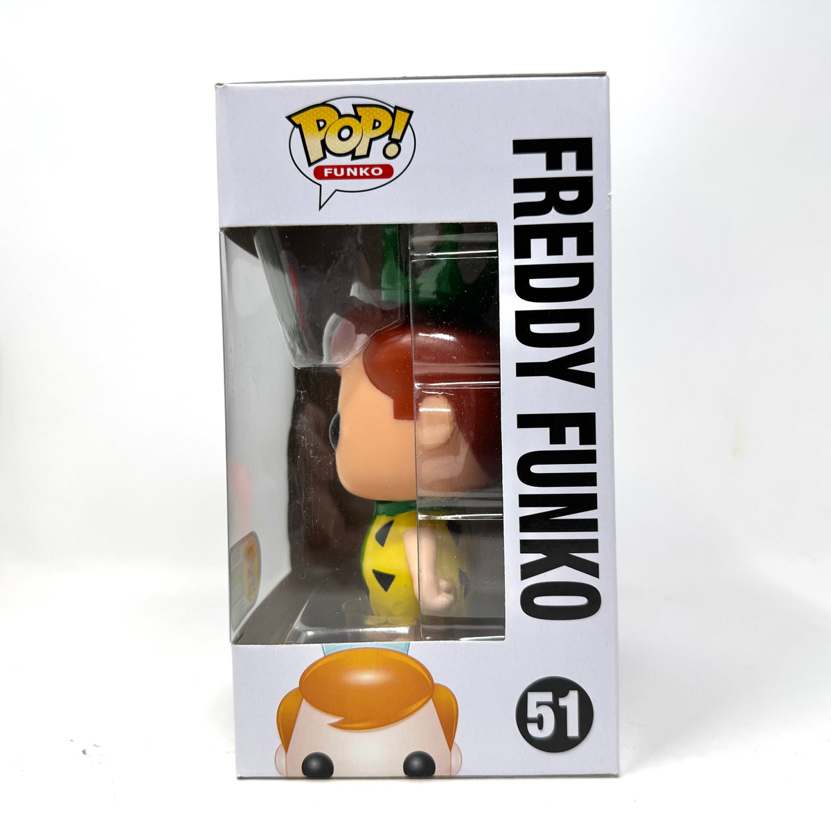 Freddy Funko, Fred Flintstone, Yellow, Signed by Brian Mariotti, 2016 SDCC, LE24, #51, (Condition 8/10)