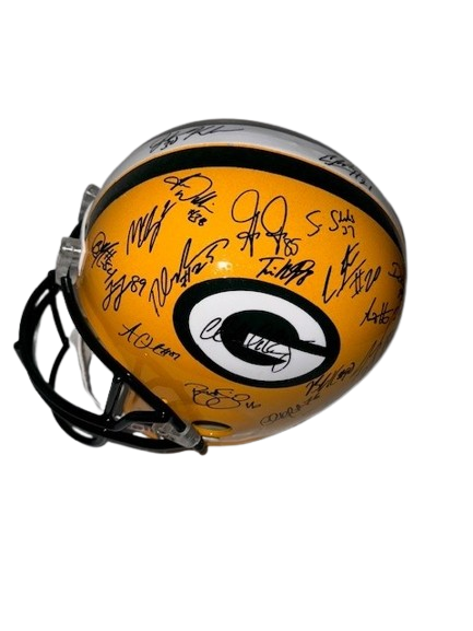 Green Bay Packers Team Signed Replica Helmet