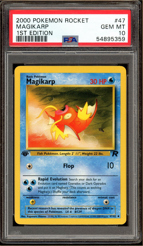Pokémon - Magikarp - Team Rocket 1st Edition #47 PSA 10
