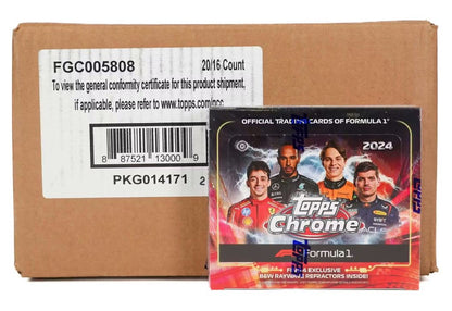 2024 Topps Chrome F1 Formula 1 Qualifying Lap Hobby 20-Box Case