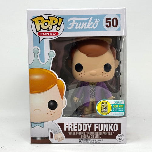 Freddy Funko, Willy Wonka, 2016 SDCC, LE500, #50, (Condition 8/10)