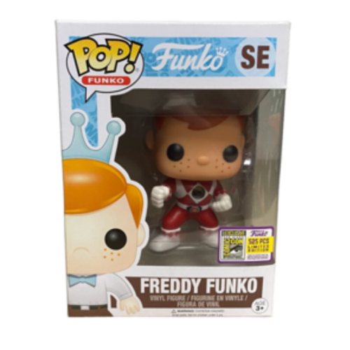 Freddy Funko, As Red Ranger, 2017 SDCC, LE525, #SE, (Condition 8/10)