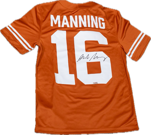 Arch Manning Autographed University of Texas Orange Nike Replica Jersey