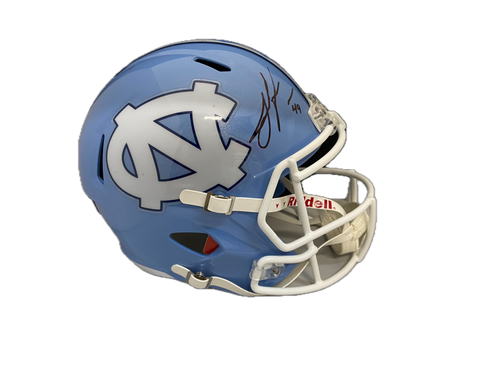 Julius Peppers Autographed UNC Full-Size Replica Helmet