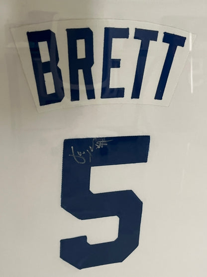 George Brett Framed Autographed Royals Jersey - Player's Closet Project