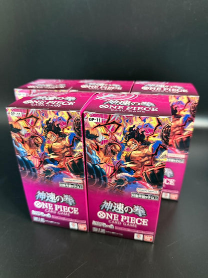 【OP-11】A Fist of Divine Speed Booster TCG BOX & CASE〔Factory Sealed〕