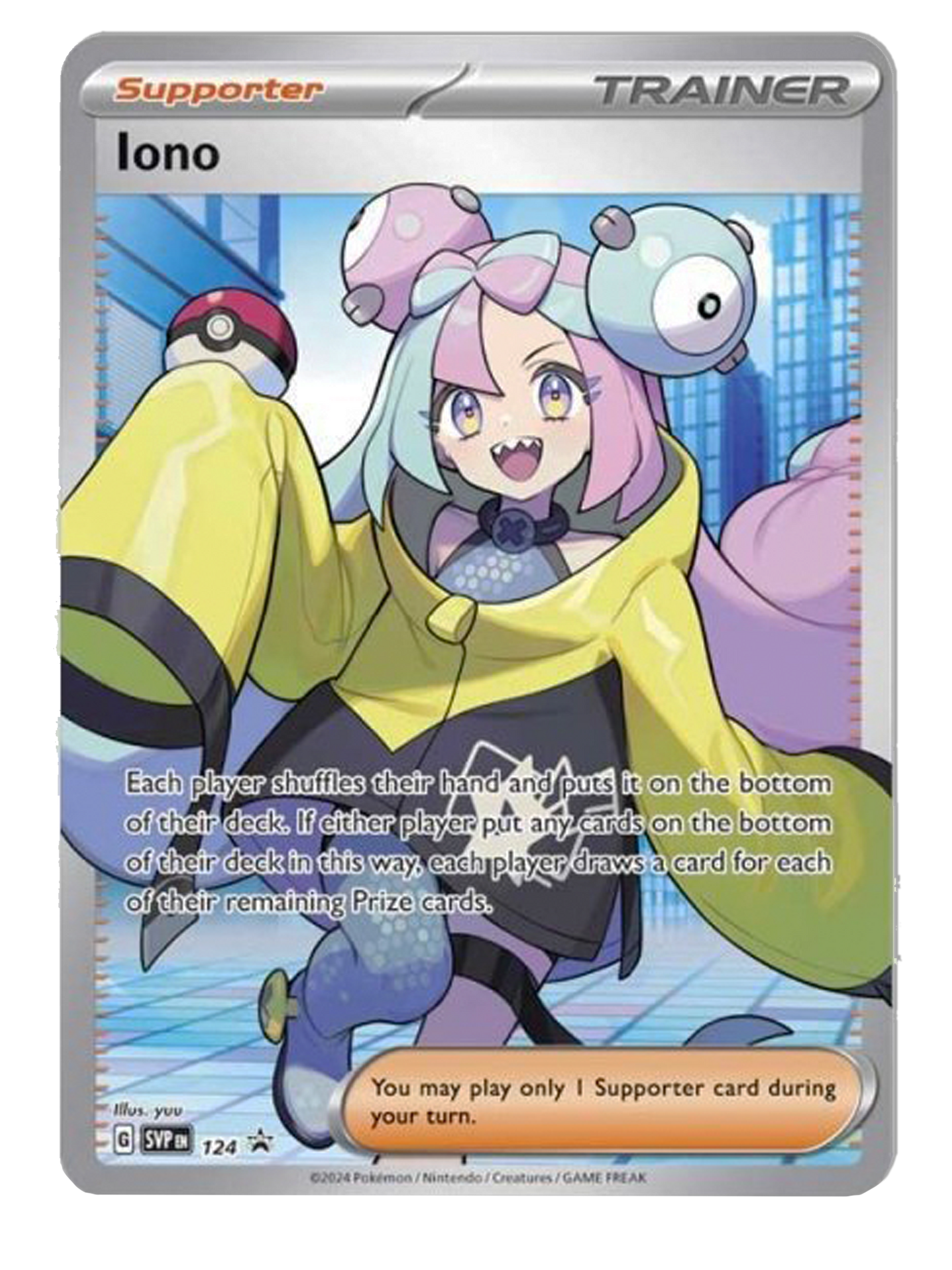 Pokemon Iono Premium Tournament Collection Display Case