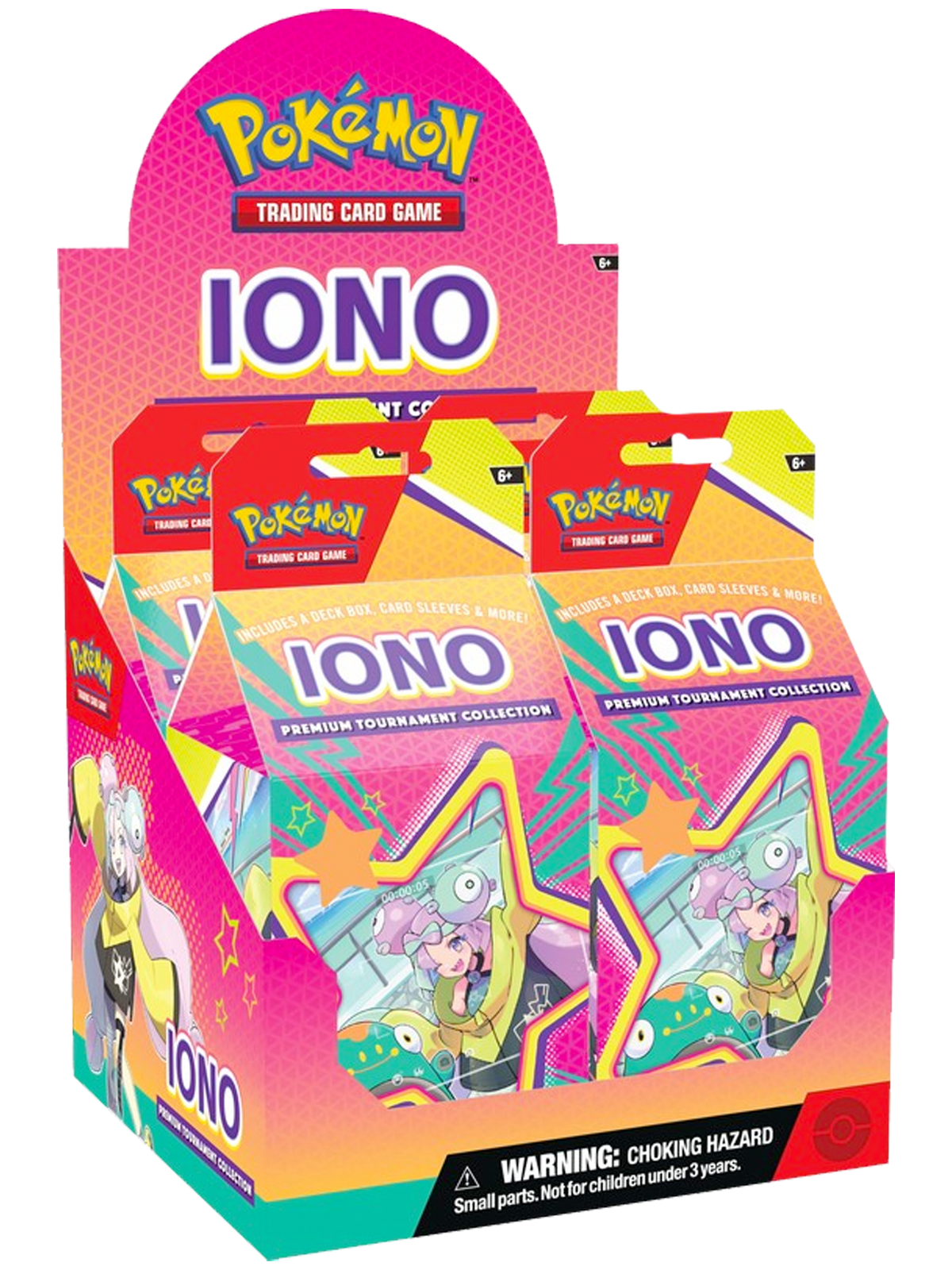 Pokemon Iono Premium Tournament Collection Display Case