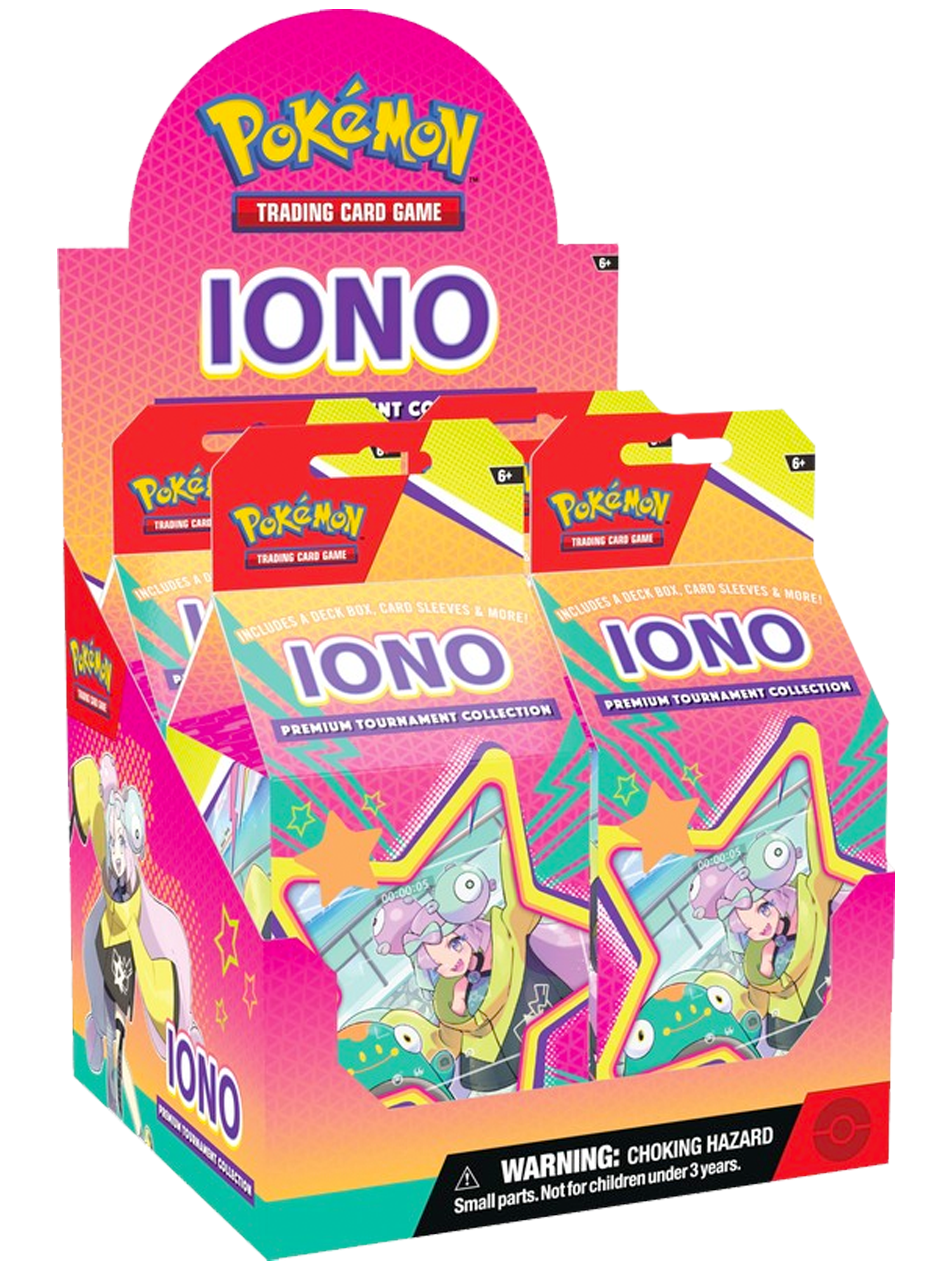 Pokemon Iono Premium Tournament Collection Display Case