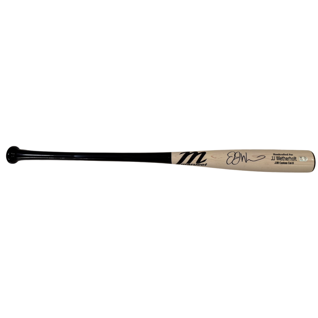 JJ Wetherholt Autographed Blonde Game Model Marucci Bat