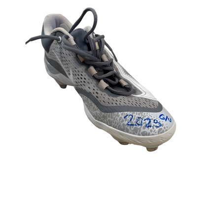 Jonah Tong Autographed Game Used Grey Nike React Cleats (Pair) (Jonah Tong's Personal Collection)