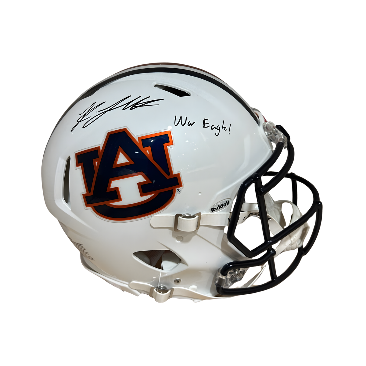 Keldric Faulk Autographed "War Eagle!" Auburn Authentic Football Helmet