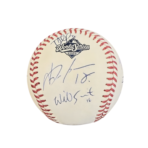 Los Angeles Dodgers 2025 WS Team Autographed World Series Logo Baseball - LE /50