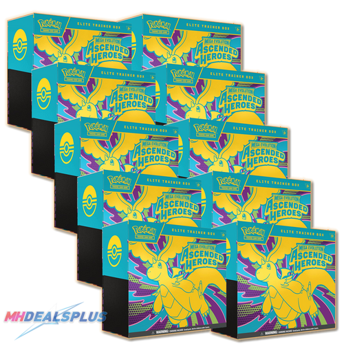 Pokemon Ascended Heroes Elite Trainer Box Sealed Case