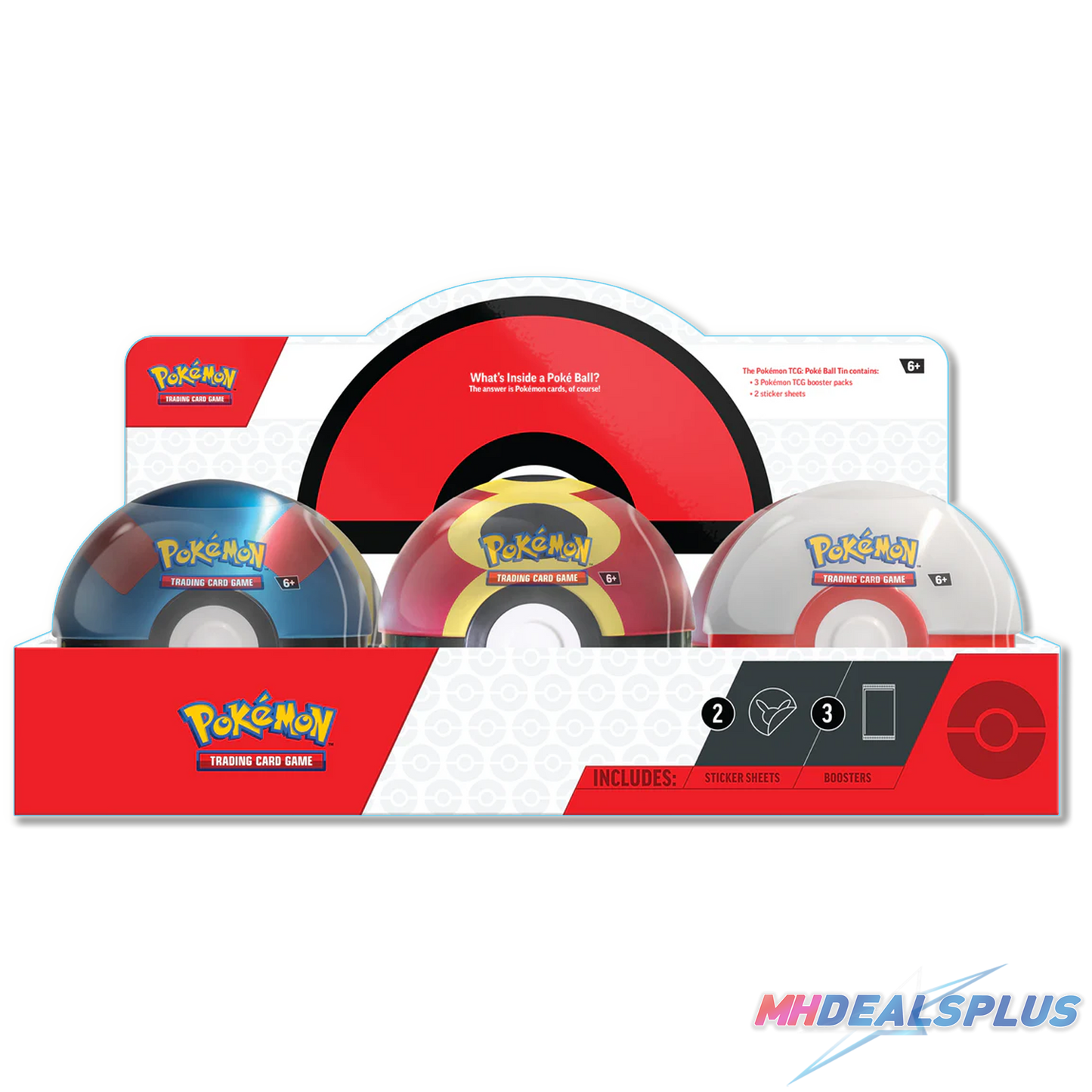 Pokemon 2025 Q4 Poke Ball Tin Display Case