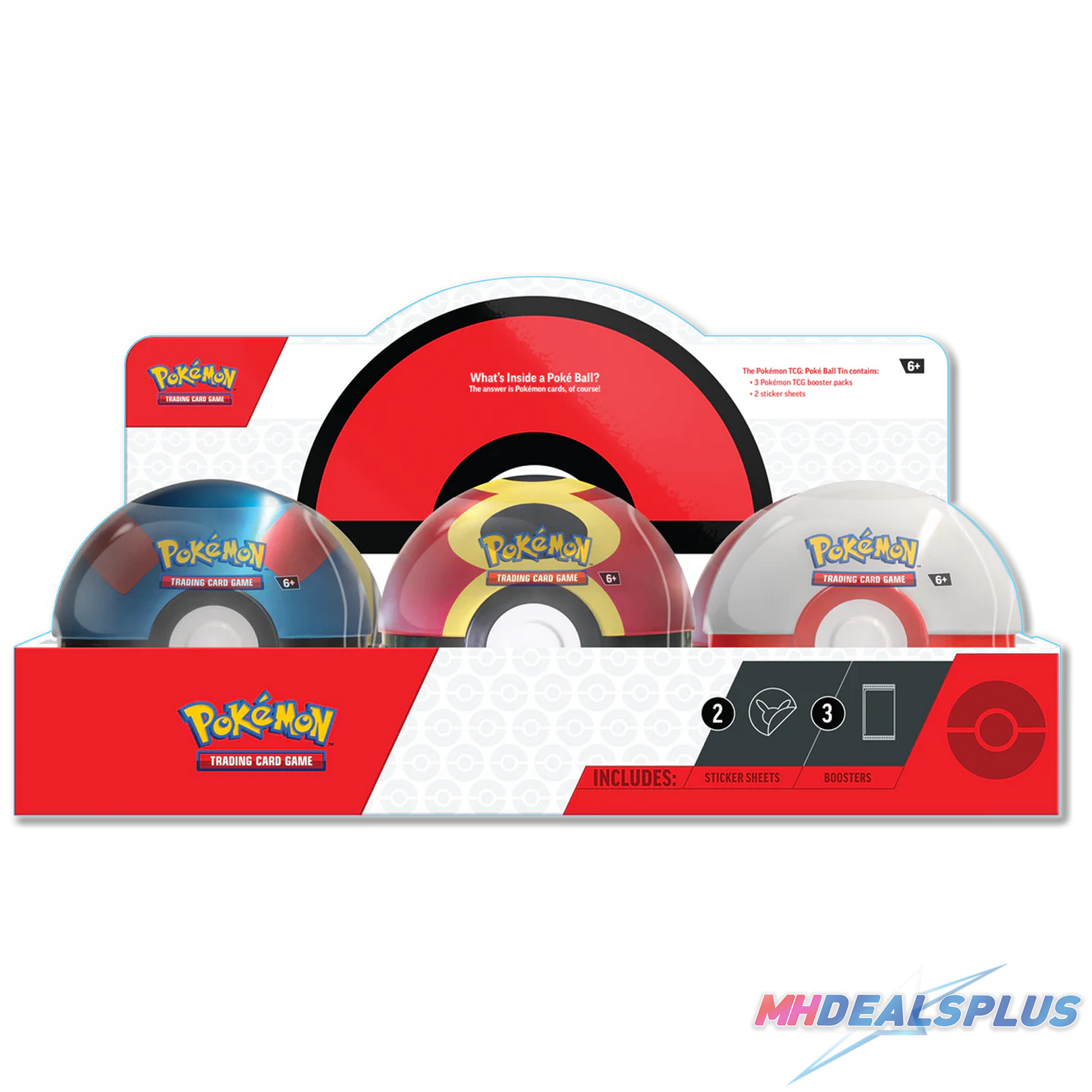 Pokemon 2025 Q4 Poke Ball Tin Display Case