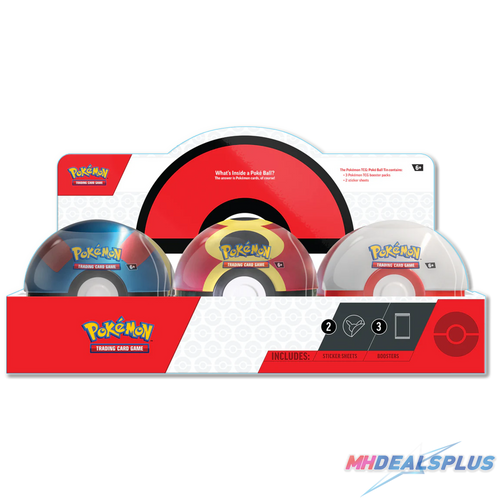 Pokemon 2025 Q4 Poke Ball Tin Display Case