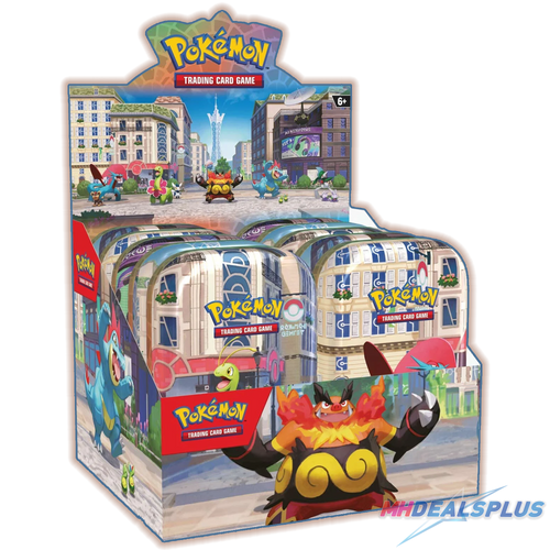 Pokemon Lumiose City Mini Tin Collection Display