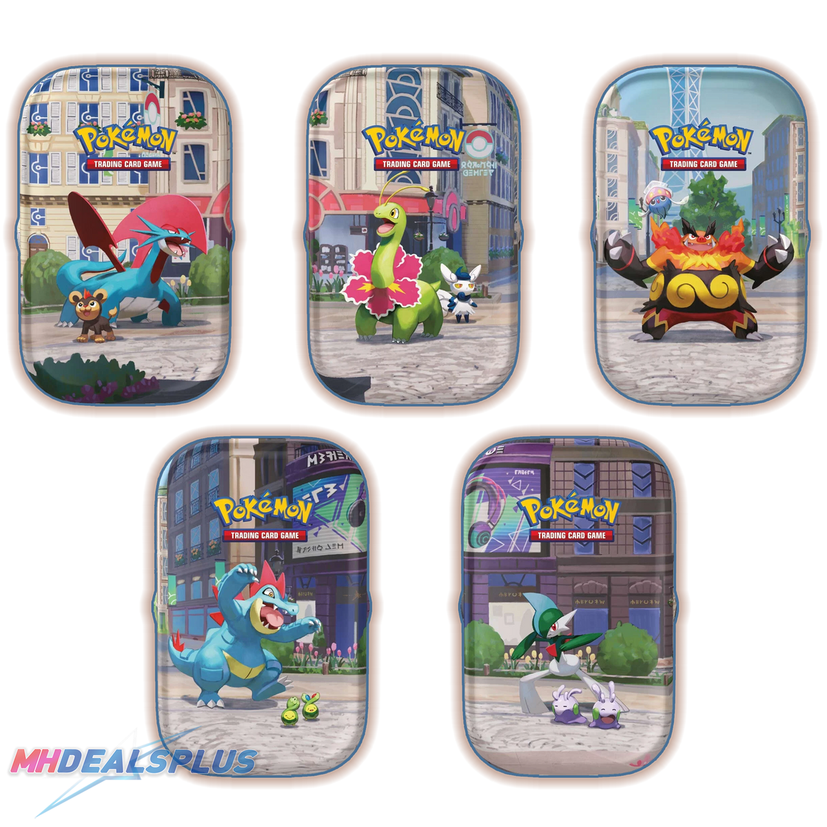 Pokemon Lumiose City Mini Tin Collection Display
